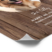 印刷可素朴能な犬の結婚署名ドリンクの看板 ポスター (角)