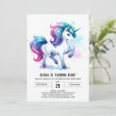 印刷可素朴能な馬誕生日 招待状 (スタンド正面)