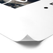 印刷可結婚能なシンプル歓迎モダン2写真 ポスター (角)