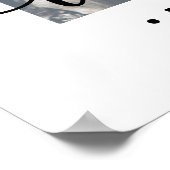 印刷可結婚能なモダン2シンプル枚 ポスター (角)