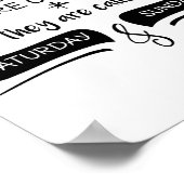 印刷可能おもしろいなOffice署名の印刷可能なアート ポスター (角)