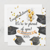 印刷可能なおめでとうグラッドカード シーズンカード (正面/裏面)