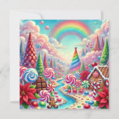 印刷可能なお洒落ポインセチア州のスクラップブック 招待状 (正面)