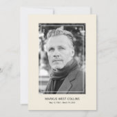 印刷可能なお祝いのフルフォト 招待状 (正面)