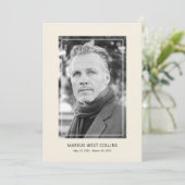 印刷可能なお祝いのフルフォト 招待状 (スタンド正面)