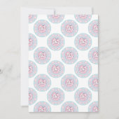 印刷可能なかわいいパステルかわいいズバニードットマンダラ 招待状 (正面)