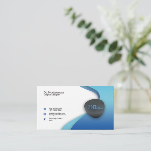 印刷可能なカスタム名刺 名刺 (スタンド正面)