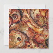 印刷可能なカボチャのスパイスアルコールインクスクラップブック 招待状 (裏面)