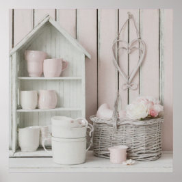 印刷可能なカントリーハウスホーム写真 ポスター