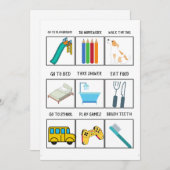 印刷可能なキッズルーチン シーズンカード (正面/裏面)