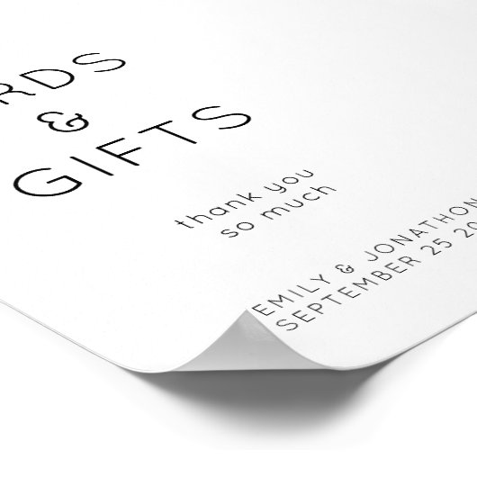 印刷可能なギフトとカー結婚ドのサイン ポスター (角)