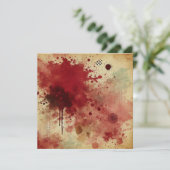 印刷可能なクランベリージュース動揺してインクスクラップブック 招待状 (スタンド正面)