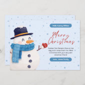 印刷可能なクリスマスカードクリスマスカードオンライン シーズンカード (正面/裏面)