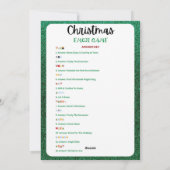 印刷可能なクリスマスゲーム | Christmas絵文字ゲーム シーズンカード (裏面)