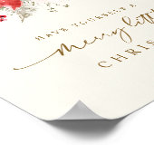 印刷可能なクリスマスプリントエレガントボホグリーナリー ポスター (角)