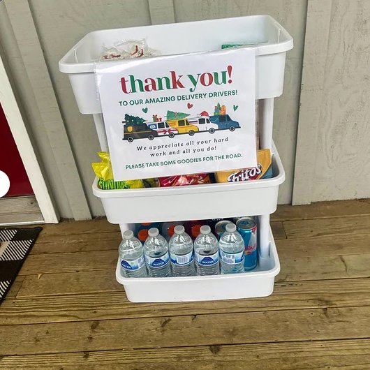 印刷可能なクリスマス配信ドライバありがとうサイン ポスター