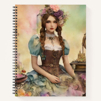 印刷可能なジャンクジャーナルのナチュール女性 ノートブック