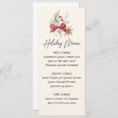 印刷可能なスイートトリートホリデーメニュー 招待状 (正面/裏面)