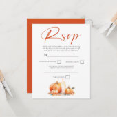 印刷可能なテラコッタオレンジカボチャろうそくQRコード カード (正面/裏面インサイチュ)