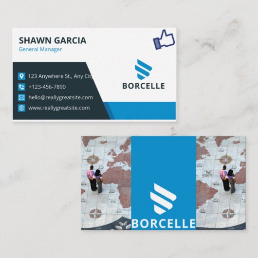 印刷可能なデジタル名刺 名刺 (正面/裏面)