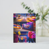 印刷可能なトロントカナダトラベルアートヴィンテージ ポストカード (スタンド正面)