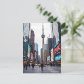 印刷可能なトロントカナダトラベルアートヴィンテージ ポストカード (スタンド正面)