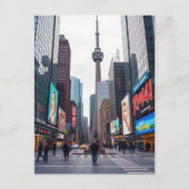 印刷可能なトロントカナダトラベルアートヴィンテージ ポストカード (正面)