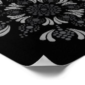 印刷可能なドットあなた自身のマンダラテンプレートポスター ポスター (角)