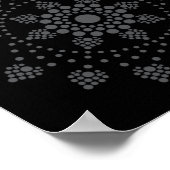 印刷可能なドットあなた自身のマンダラテンプレートポスター ポスター (角)