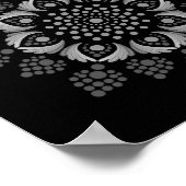 印刷可能なドットあなた自身のマンダラテンプレートポスター ポスター (角)