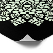 印刷可能なドットあなた自身のマンダラテンプレートポスター ポスター (角)