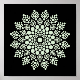 印刷可能なドットあなた自身のマンダラテンプレートポスター ポスター