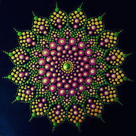 印刷可能なドットあなた自身のマンダラテンプレートポスター ポスター