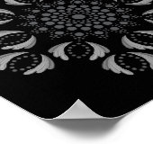 印刷可能なドットあなた自身のマンダラテンプレートポスター ポスター (角)