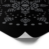 印刷可能なドットあなた自身のマンダラテンプレートポスター ポスター (角)