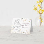 印刷可能なハッピーバースデーデザイン独自のカード カード (黄色い花)