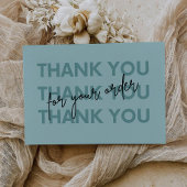 印刷可能なビジネスサンキューカード サンキューカード