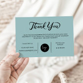 印刷可能なビジネスサンキューカード サンキューカード