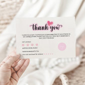 印刷可能なビジネスサンキューカード サンキューカード