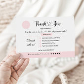 印刷可能なビジネスサンキューカード サンキューカード