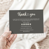 印刷可能なビジネスサンキューカード サンキューカード