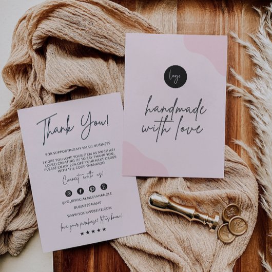 印刷可能なビジネスサンキューカード サンキューカード