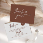 印刷可能なビジネスサンキューカード サンキューカード