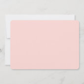 印刷可能なピンクのポピー赤ちゃんシャワー 招待状 (裏面)