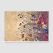 印刷可能なファンタジー花金ゴールド背景ライト128 薄葉紙 (正面)