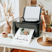 印刷可能なブライダルシャワーレシピカードの署名 ポスター