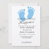 印刷可能なベビーシャワー招待状、カスタムシャワー 招待状 (正面)