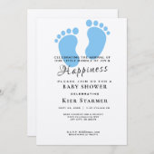 印刷可能なベビーシャワー招待状、カスタムシャワー 招待状 (正面/裏面)