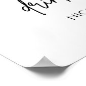 印刷可能なペット結婚ドリンクの開いたバードリンクの看板 ポスター (角)