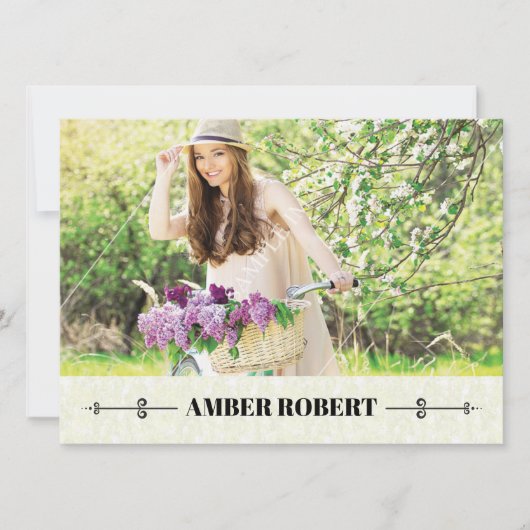 印刷可能なモデルコンポーネントカード 招待状 (正面)